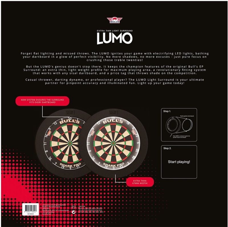 Bull's Lumo Led Surround Slim Schwarz Boardzubehör