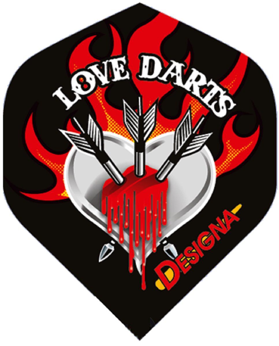 Designa DSX Collection Love Darts Dart Flights Flights