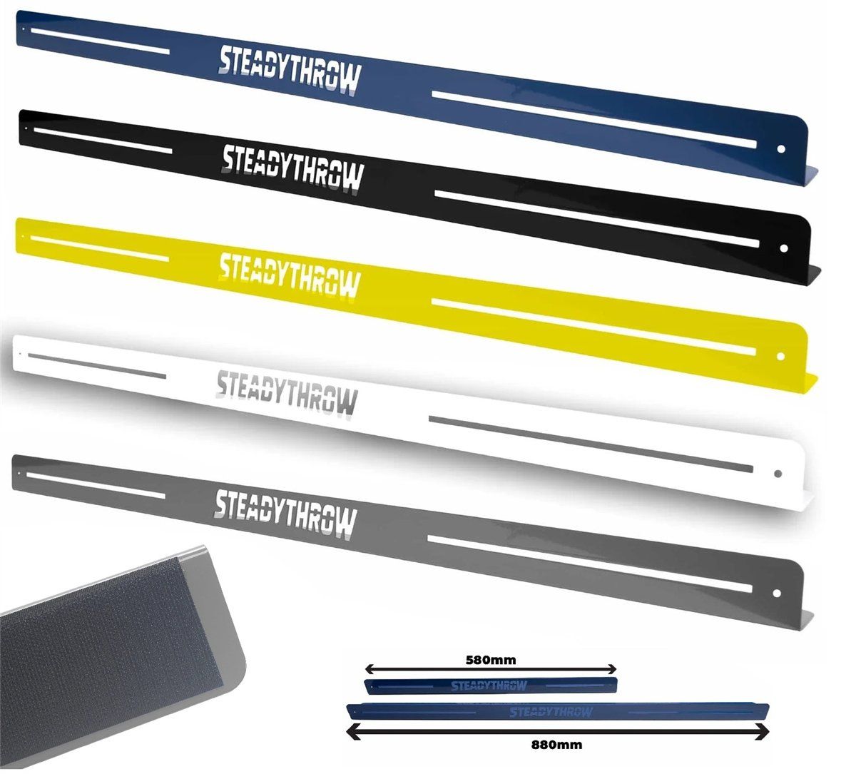 SteadyThrow Lite Oche mit Klettband für Dartteppiche von 60 bis 90 cm Breite Abwurflinie