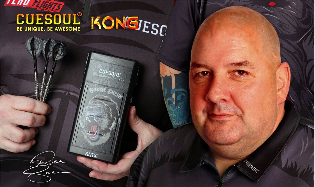 Cuesoul KONG Robbie Green + TERO Flights Soft Dart Pfeile 20 Gramm Softdarts