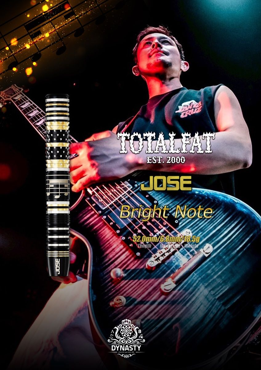 Dynasty collaboration Bright Note TOTALFAT Jose 90% Softdarts 18,5 Gramm Softdarts