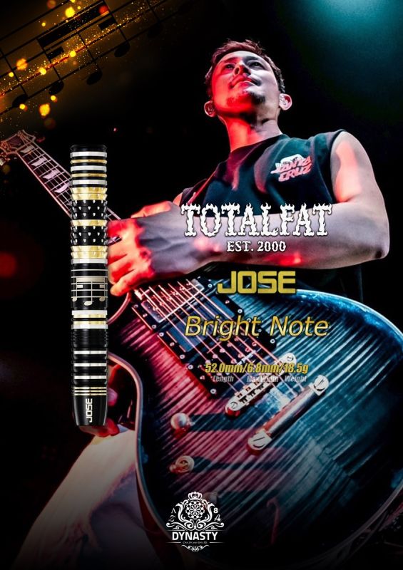 Dynasty collaboration Bright Note TOTALFAT Jose 90% Softdarts 18,5 Gramm Softdarts