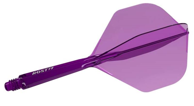 Cuesoul Dart Flight/Shaft ROST 77 Transparent Lila Big Standard Flights
