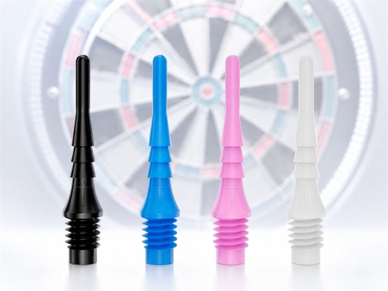BEAZD Bull´s Tefo-X Shark Tips 6mm 2BA Spitzen für Elektronische Dartscheibe Soft Dart Spitzen