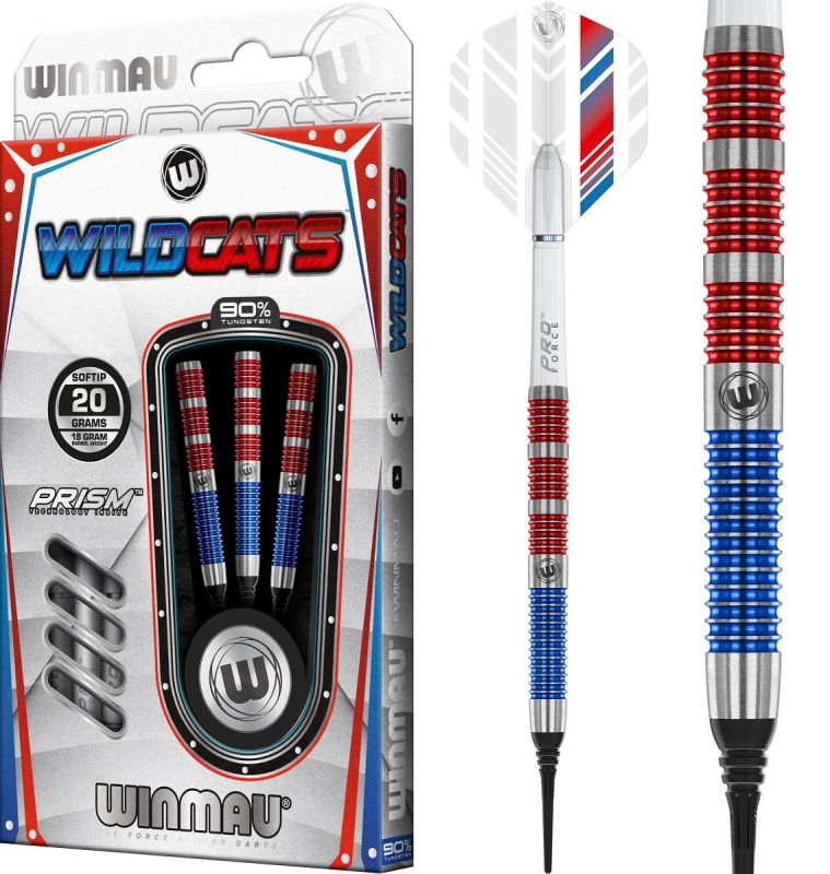 Winmau Wildcats Soft Dart Pfeile 20 Gramm Softdarts