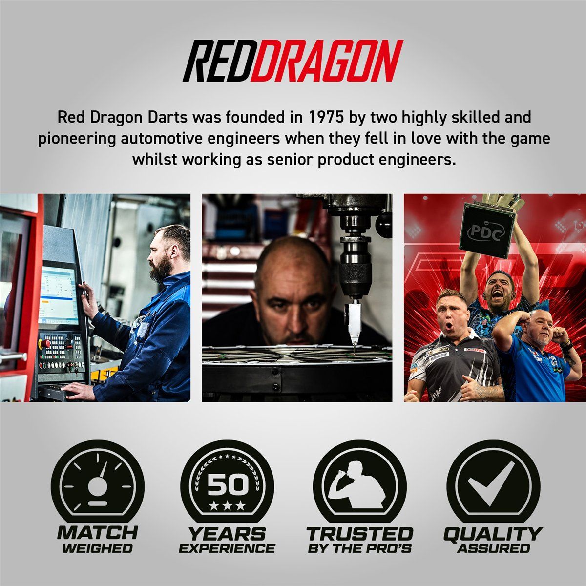 Reddragon Jonny Clayton 50 Years Limited Edition 90% Steeldarts 22 Gramm Steeldarts