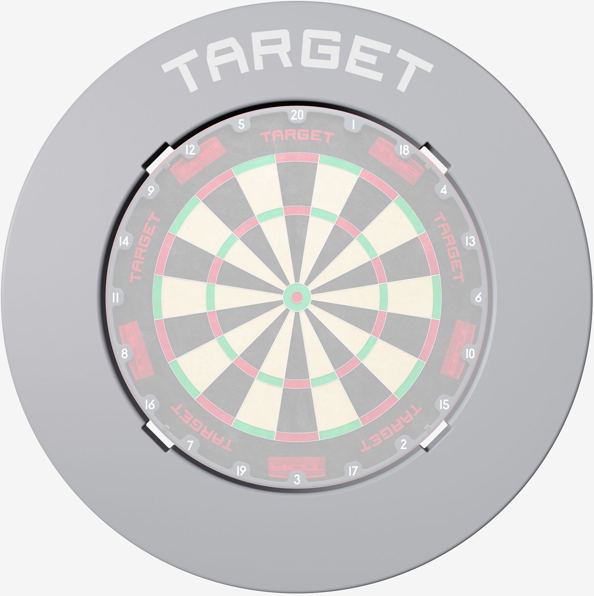 Target Notched Surround Catchring Schwarz/Rot/Grau Auffangring