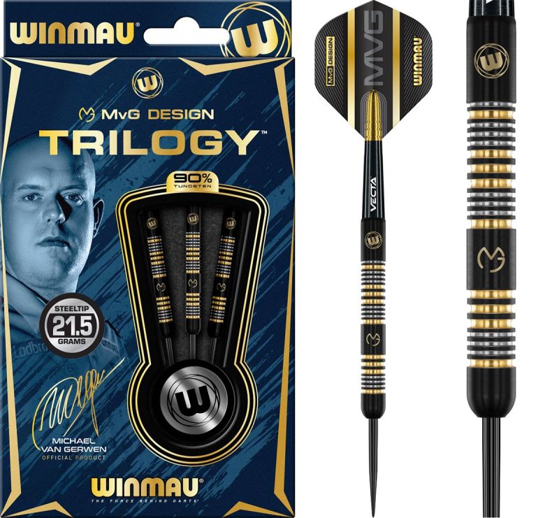 Winmau Michael van Gerwen Trilogy Steeldarts 21,5/23/24 Gramm Steeldarts