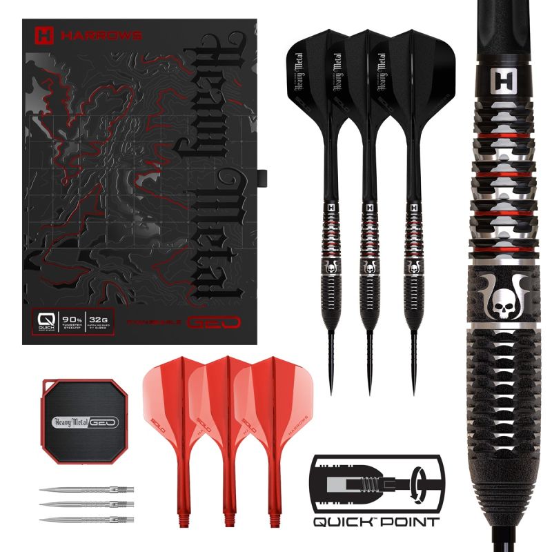 Harrows Ryan Searle GEO Quick Point 90% Steeldarts 22/23/24/26/30/32 Gramm Steeldarts