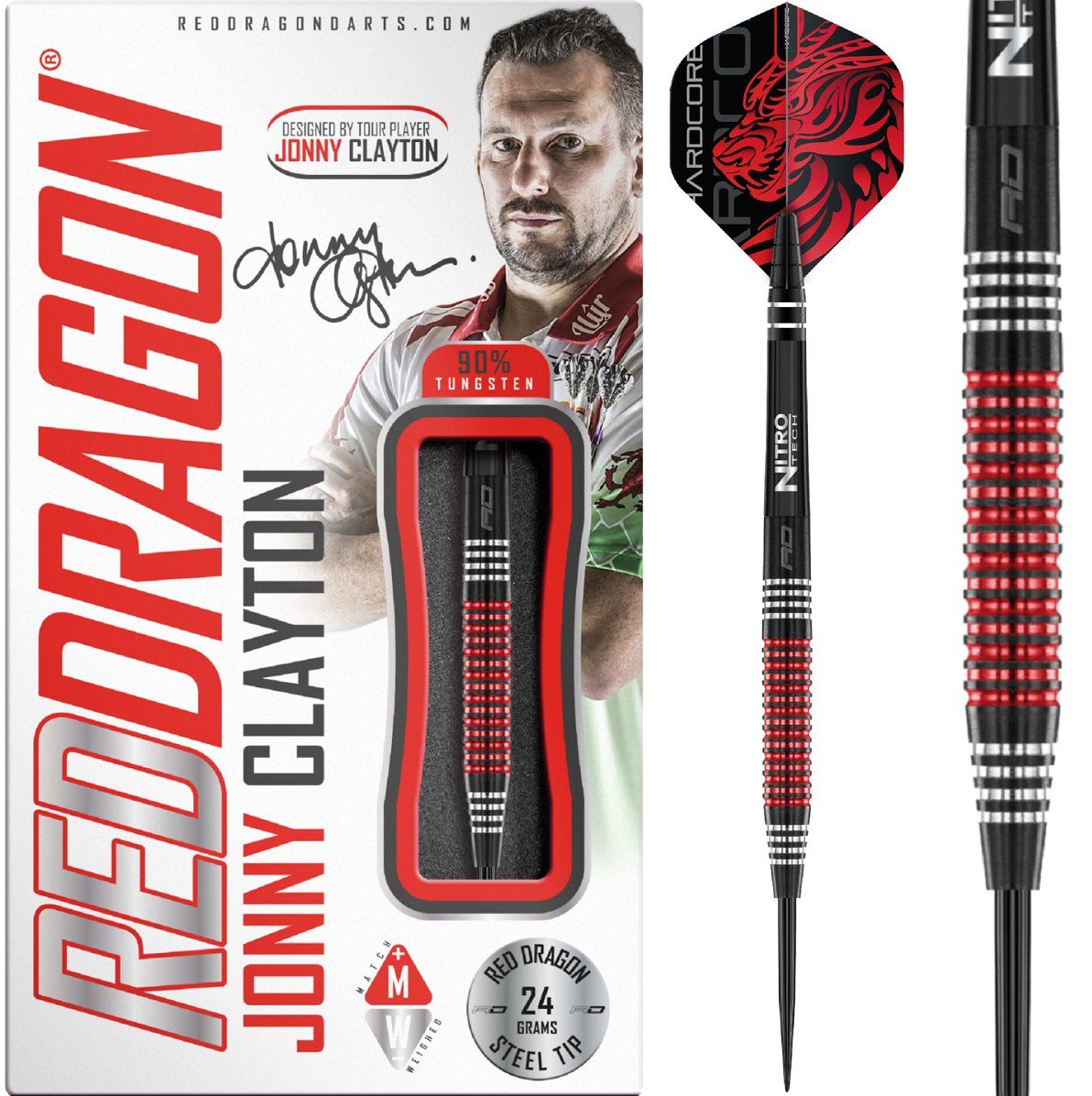Reddragon Jonny Clayton SE Steeldarts 22/24 Gramm Steeldarts