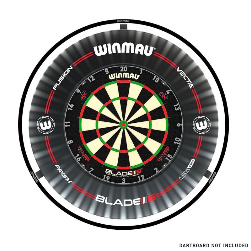 Winmau Plasma Schwarz Dartboart Licht + Surround Boardzubehör