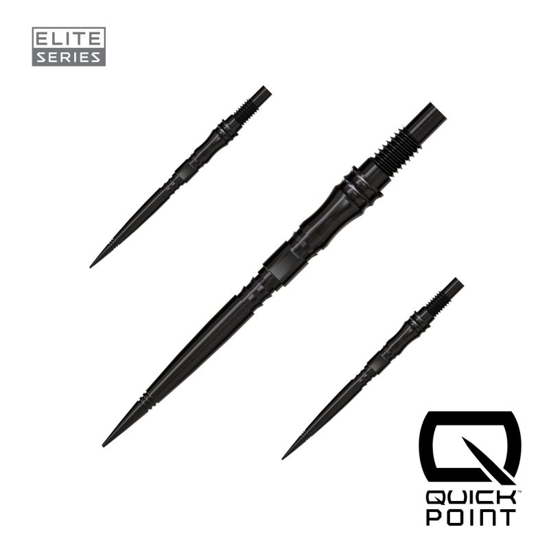 Harrows Quick Points Apex Axis 30/35/40 mm Silber/Schwarz/Gold Wechselspitzen