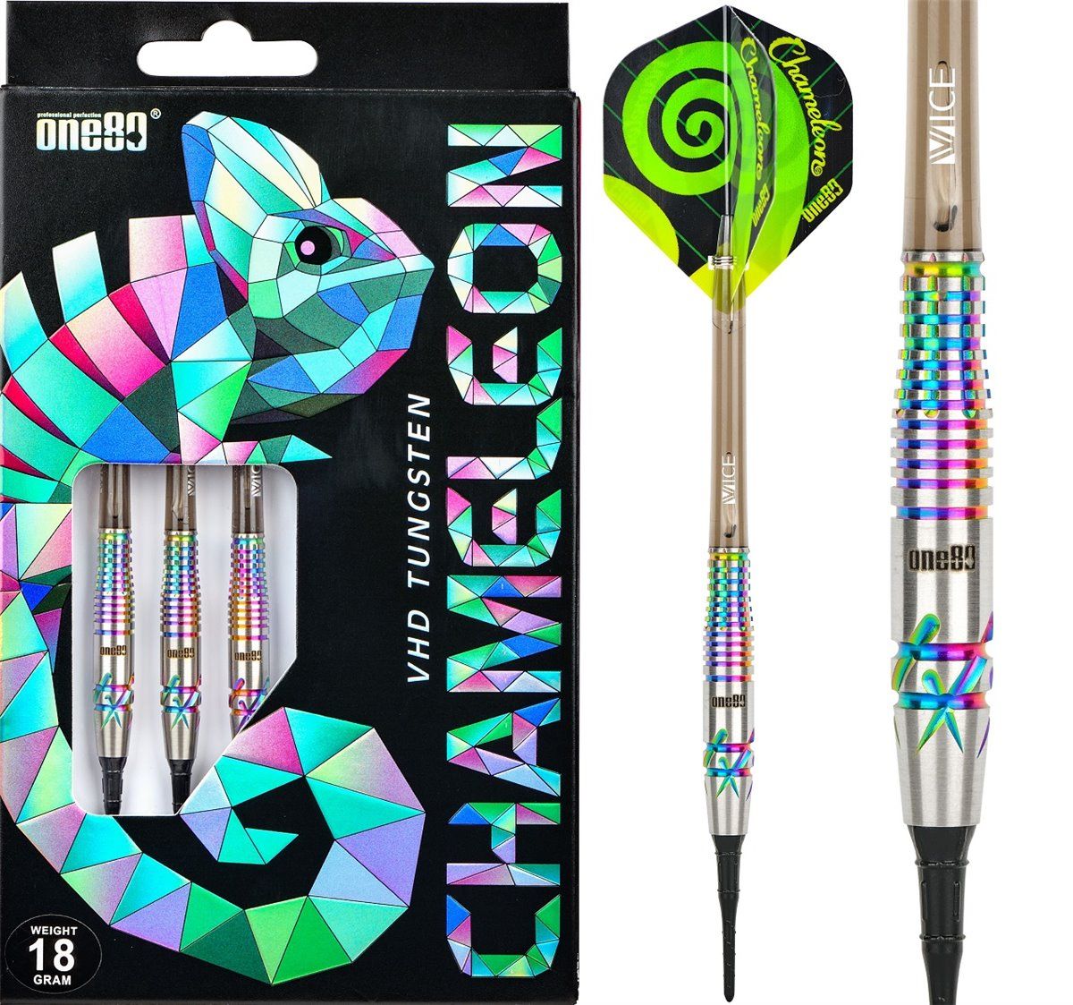 One80 Chameleon Sunny Soft Darts 18/20 Gramm Softdarts