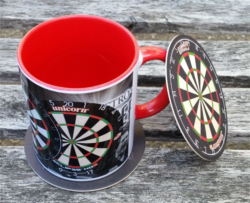 Dartfieber Bierdeckel Untersetzer aus Pappe für Getränke Fanshop