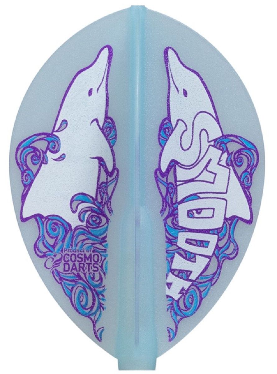 Cosmo Darts Fit Flights Paula Murphy 3 Teardrop leicht Transparent Flights