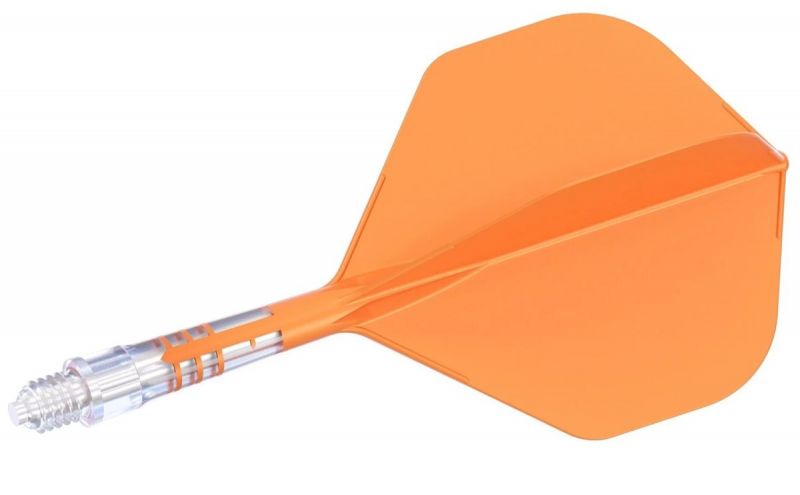 Cuesoul Dart Flight/Shaft ROST T19 Carbon Shaft Orange/Weiß Standard Flights