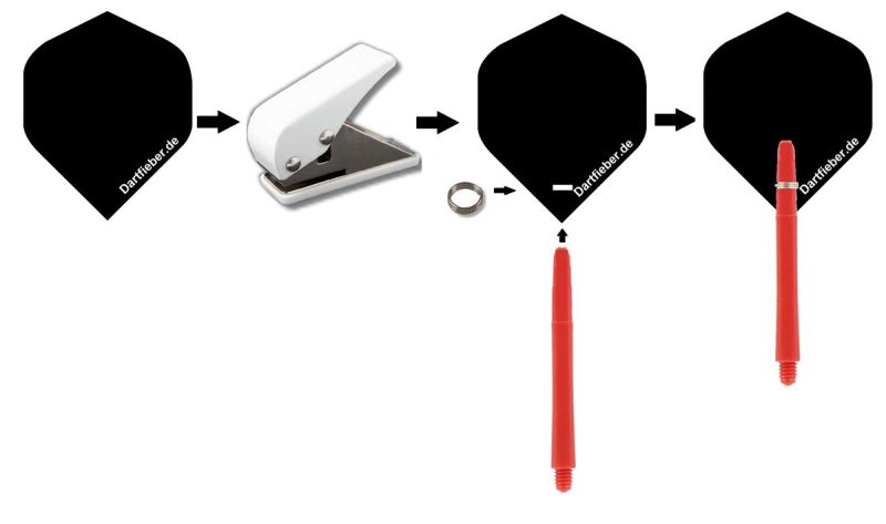 Winmau MvG Michael van Gerwen Punch Flight Locher Flights Zubehör