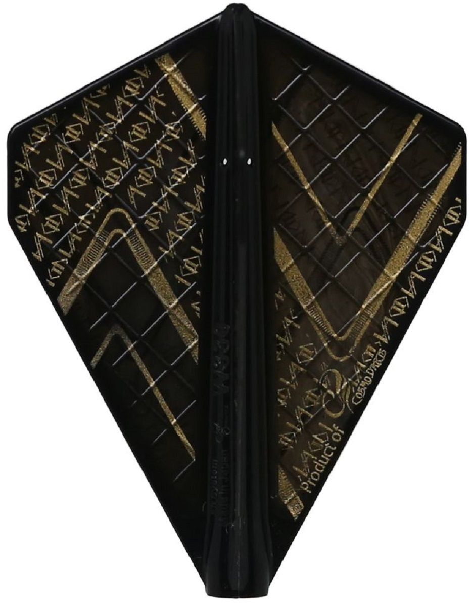 Cosmo Darts Fit Flights Pro Andrew Gilding Goldfinger Schwarz V-4 Flights