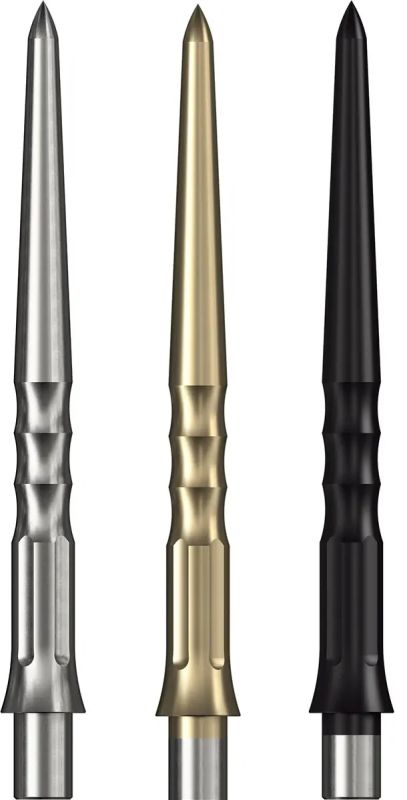 Caliburn EVO Point Ripple No Lip Silber/Schwarz/Gold 28/32/36/40 mm EVO-System Wechselspitzen