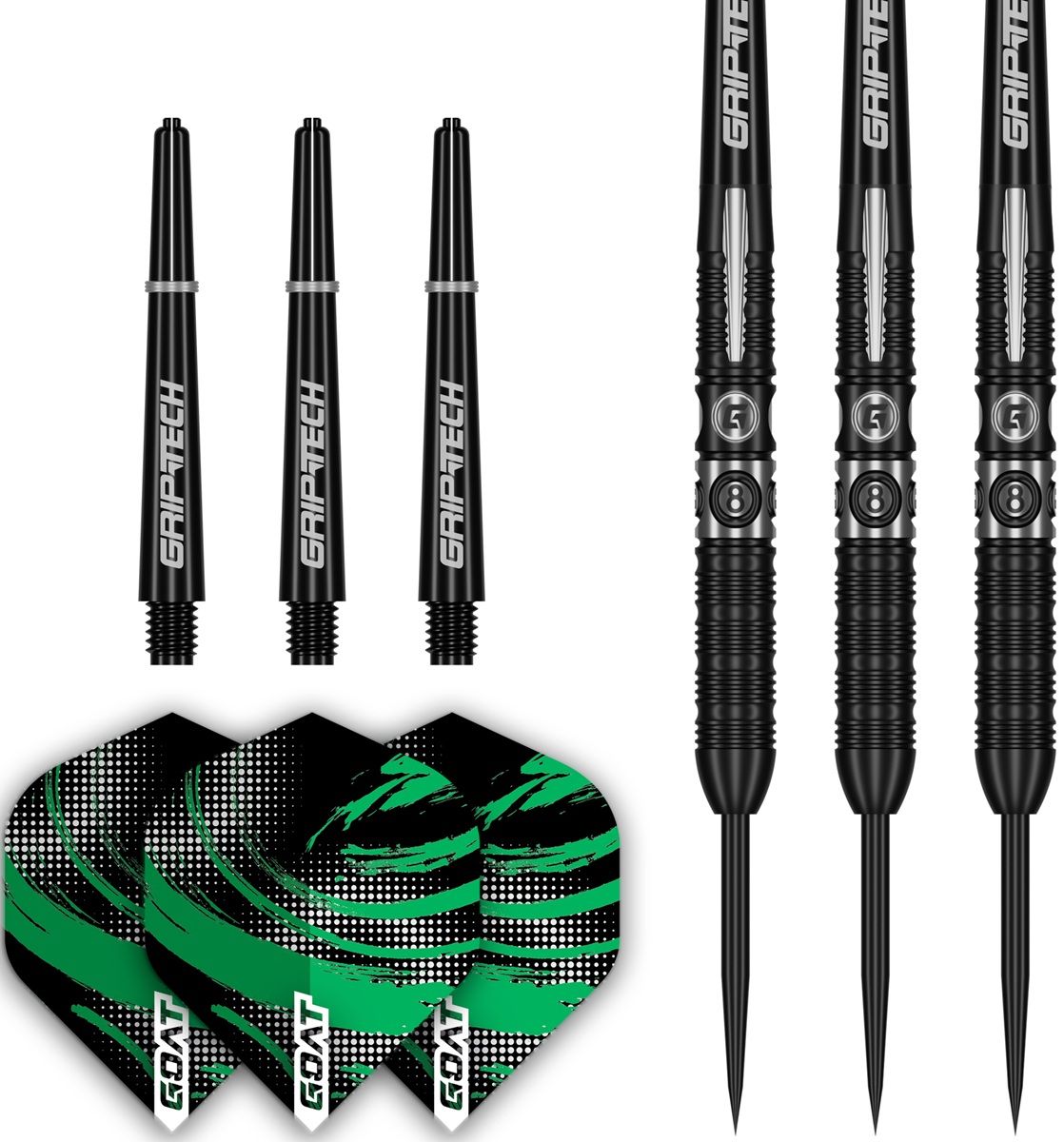 GOAT 8Ball 90% Steeldarts 22/24/26 Gramm Steeldarts