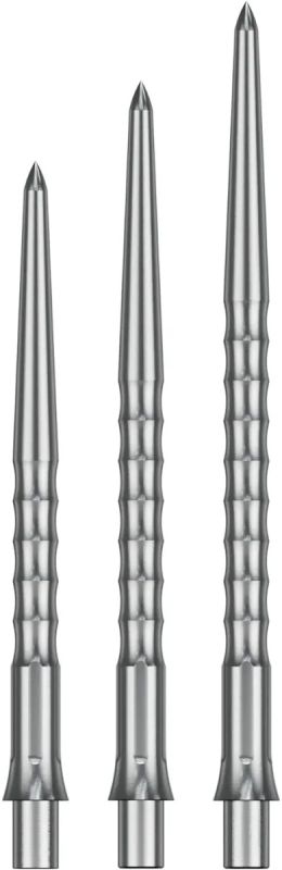 Precise180 EVO Steeldartspitze Silber Ripple 32/36/40 mm Wechselspitzen