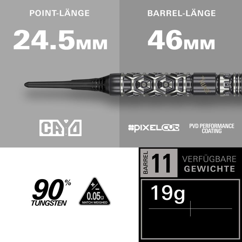Target Luke Littler Fallout 90% Softdarts 19 Gramm Softdarts