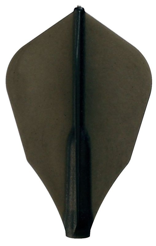 2 Set Cosmo Darts Fit Flights Schwarz W-Shape Flights