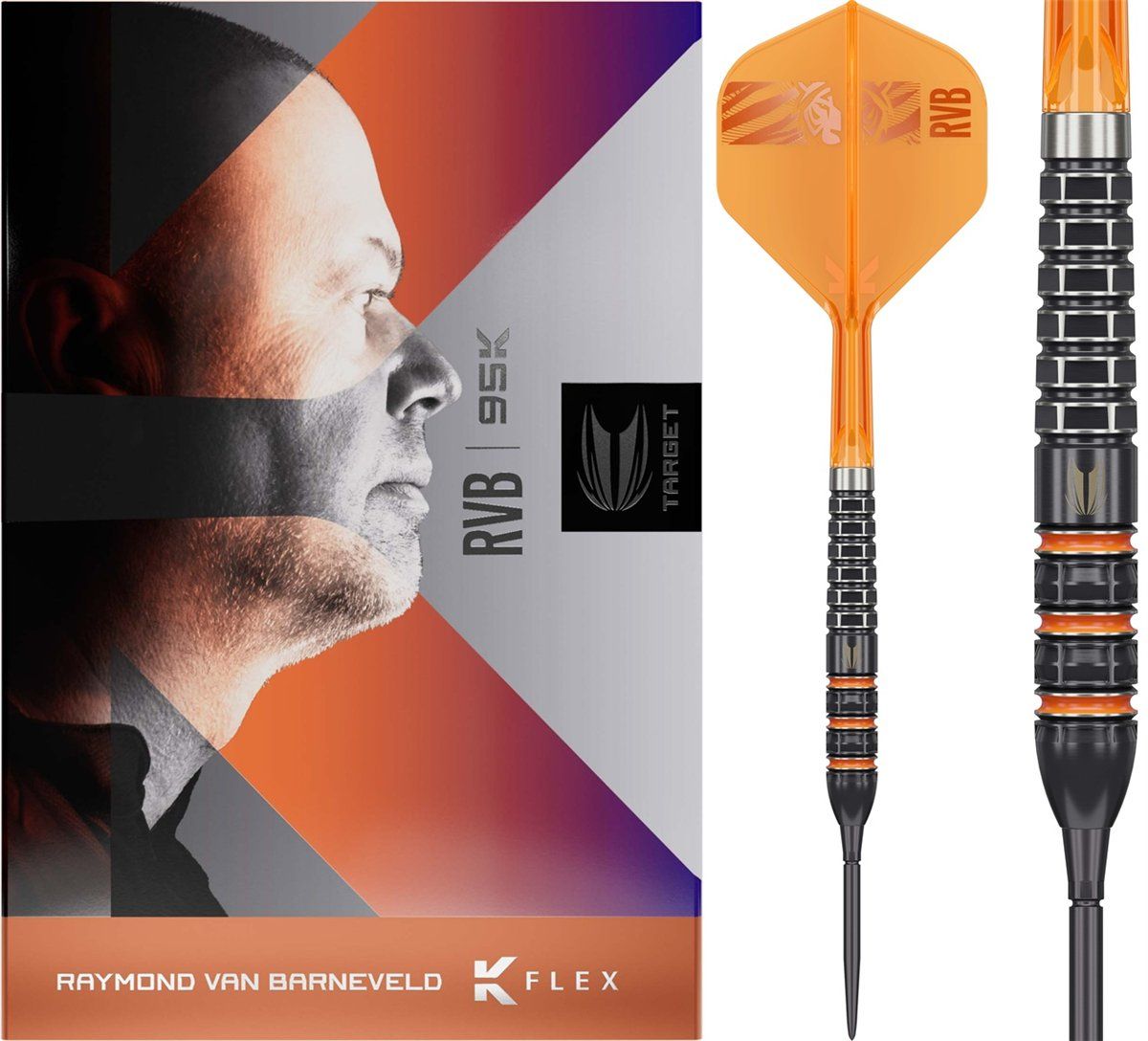 Target Raymond van Barneveld 95K SP 95% Steeldarts 21/23/25 Gramm Steeldarts
