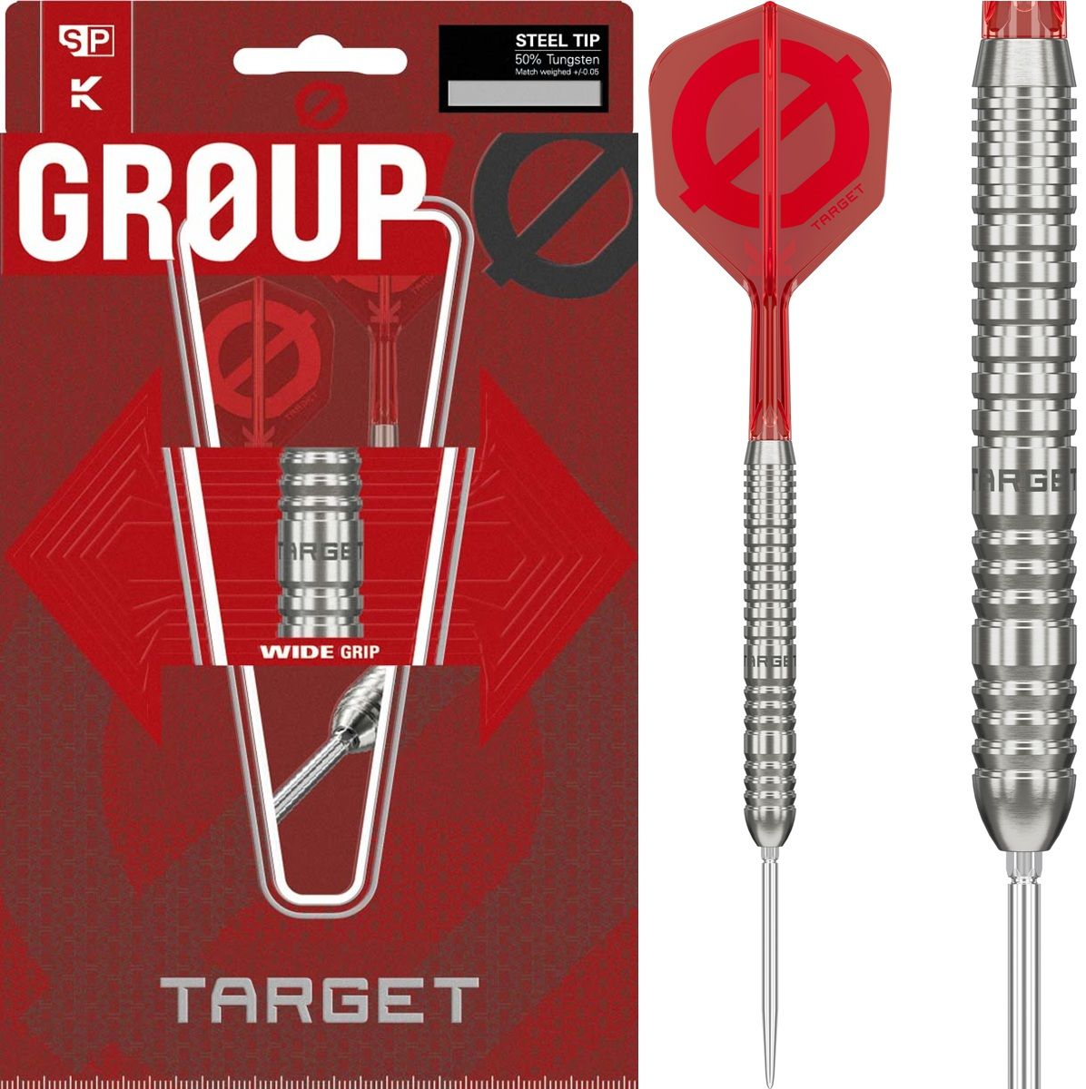 Target Group 03 SP 50% Steeldarts 22/24/26 Gramm Steeldarts