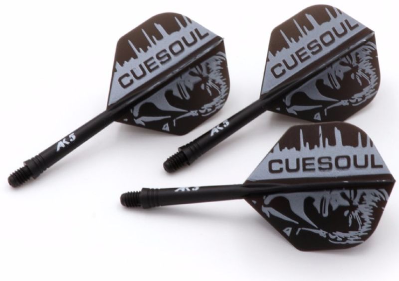 Cuesoul Dart Flight/Shaft AK5 Black Boy Standard No2 Flights