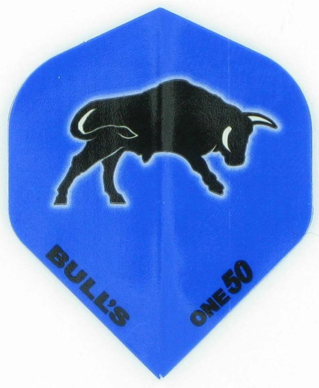 B-Ware Farbe ausgeblichen Bull's One50 - Blue Dart Flights 150 Micron Flights