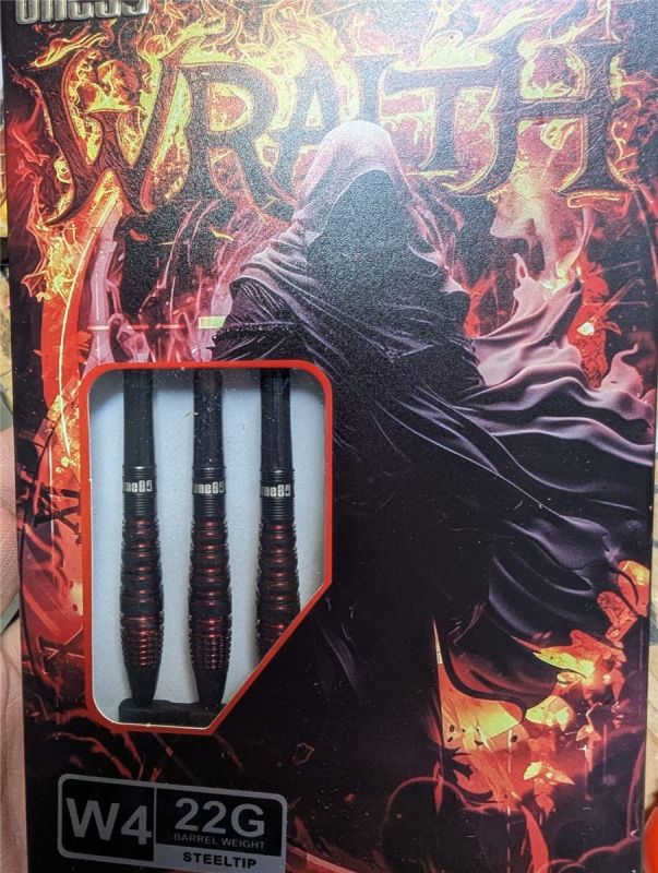 ONE80 Vaelkris V4 Steeldarts 22 Gramm + 5 Set Flights Steeldarts