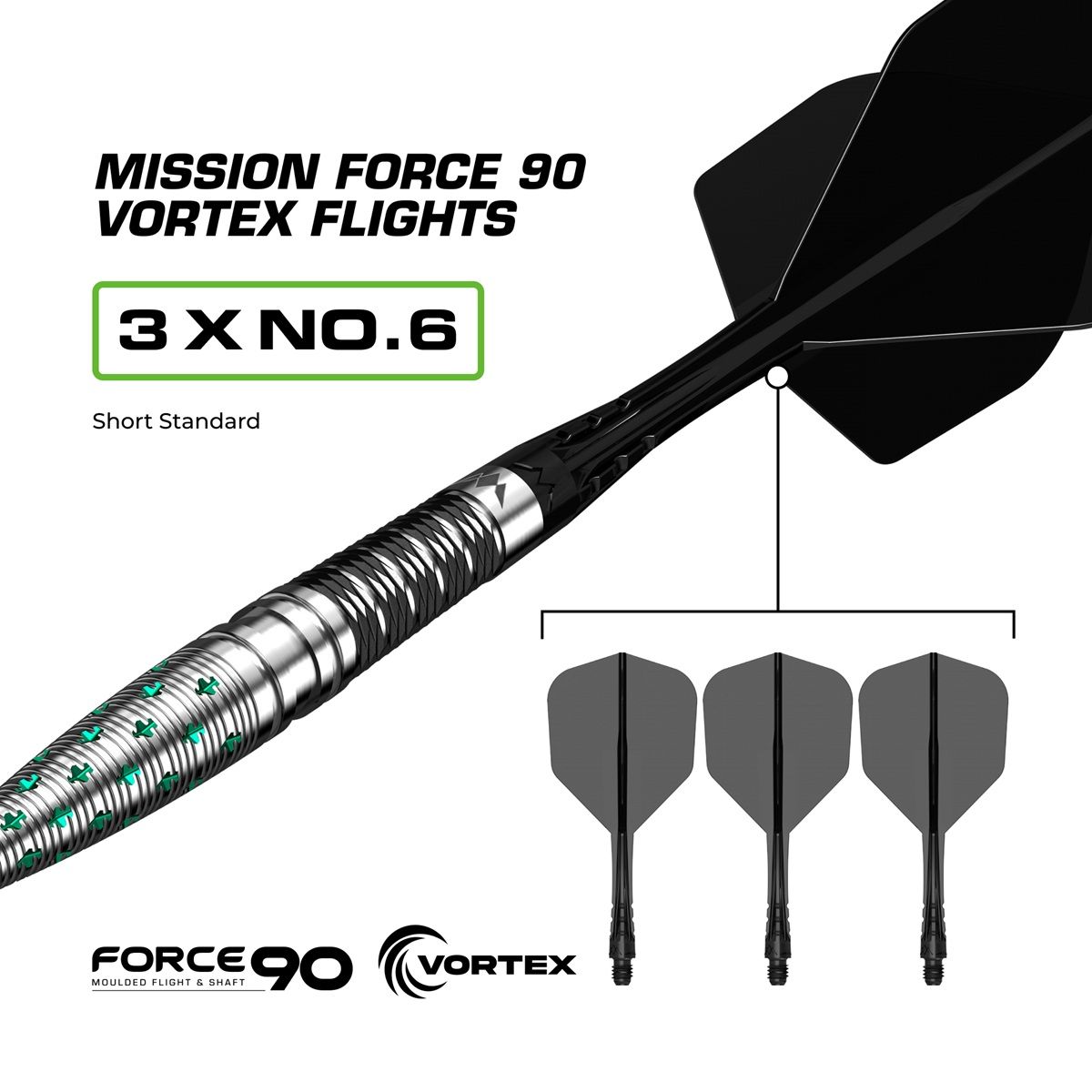 Mission Mantis RP 95% Steeldarts 22/24 Gramm Steeldarts