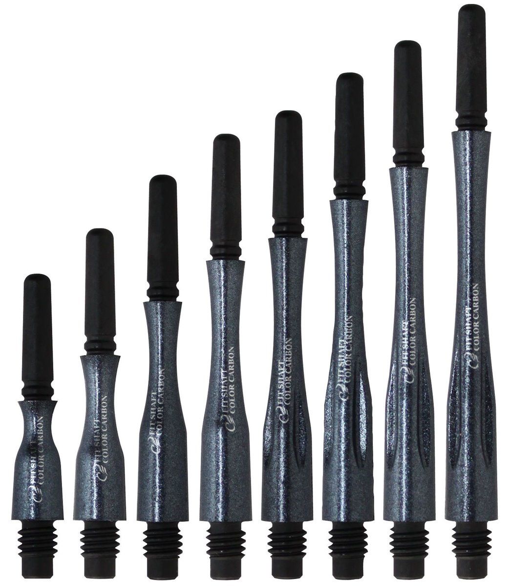 Cosmo Darts Carbon Fit Shafts Hybrid Pearl Black Locked Shafts