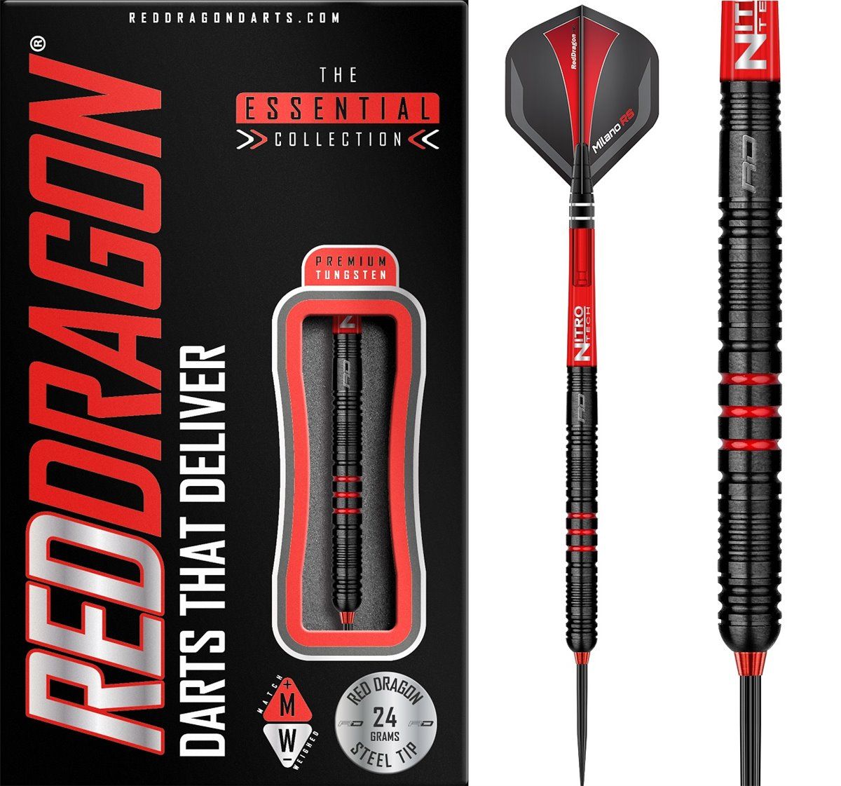 Reddragon Milano RS Steeldarts 24 Gramm Steeldarts