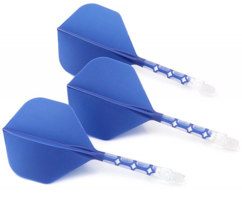 Cuesoul Dart Flight/Shaft ROST T19 Flight Blau/Transparent Standard Flights