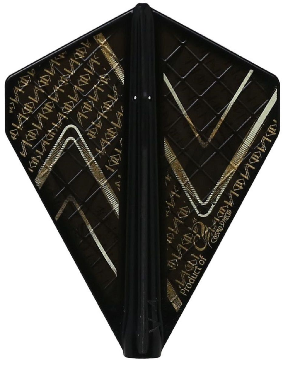 Cosmo Darts Fit Flights Pro Andrew Gilding Goldfinger Schwarz V-4 Flights