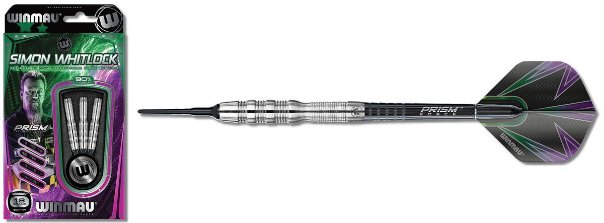 Softdart Winmau "SIMON WHITLOCK SILVER " 18gr Softdarts