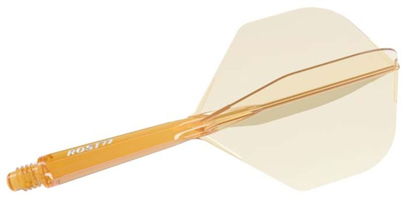 Cuesoul Dart Flight/Shaft ROST 77 Transparent Orange Small Standard Flights
