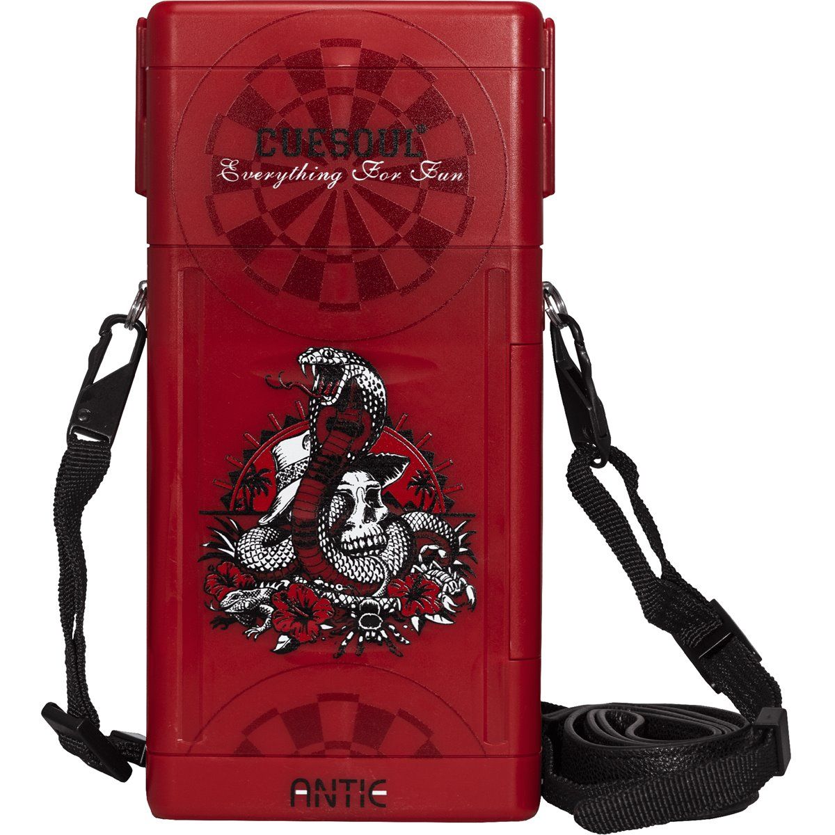 Cuesoul Hard Dart Case Red Cobra Dart Tasche