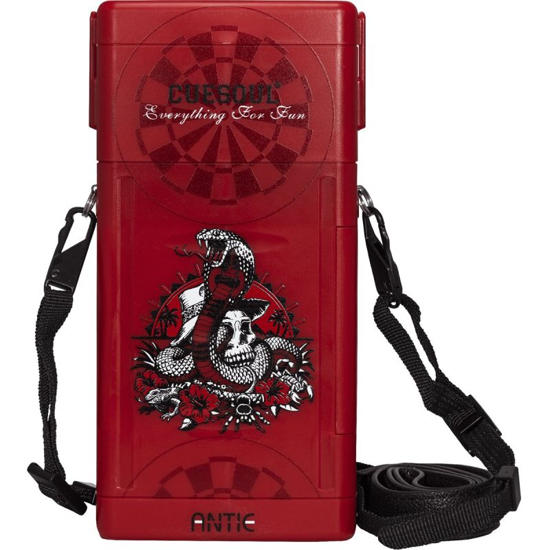 Cuesoul Hard Dart Case Red Cobra Dart Tasche