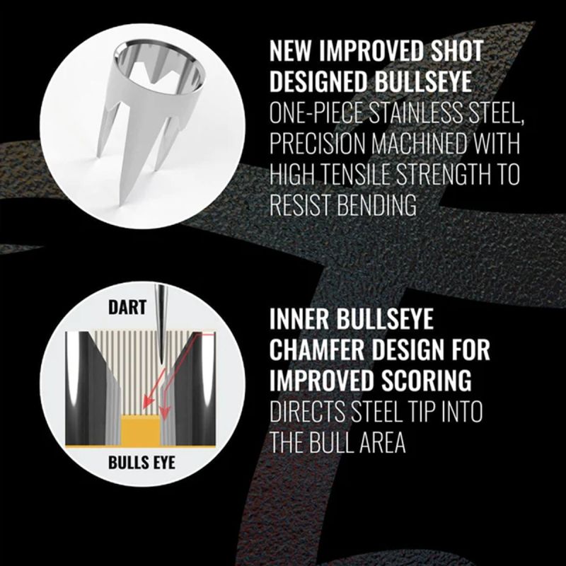 Shot Bandit Dartboard Professional 4. Generation Steeldart Scheibe