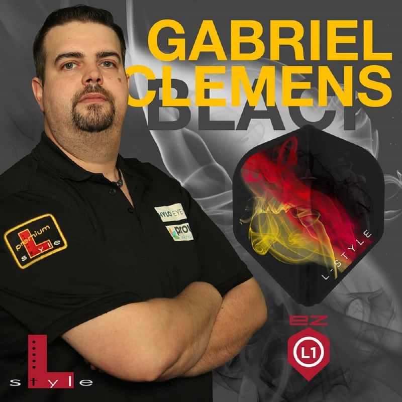 L-Style Signature Flight EZ Standard L1 Gabriel "German Giant" Clemens V3 Black Flights