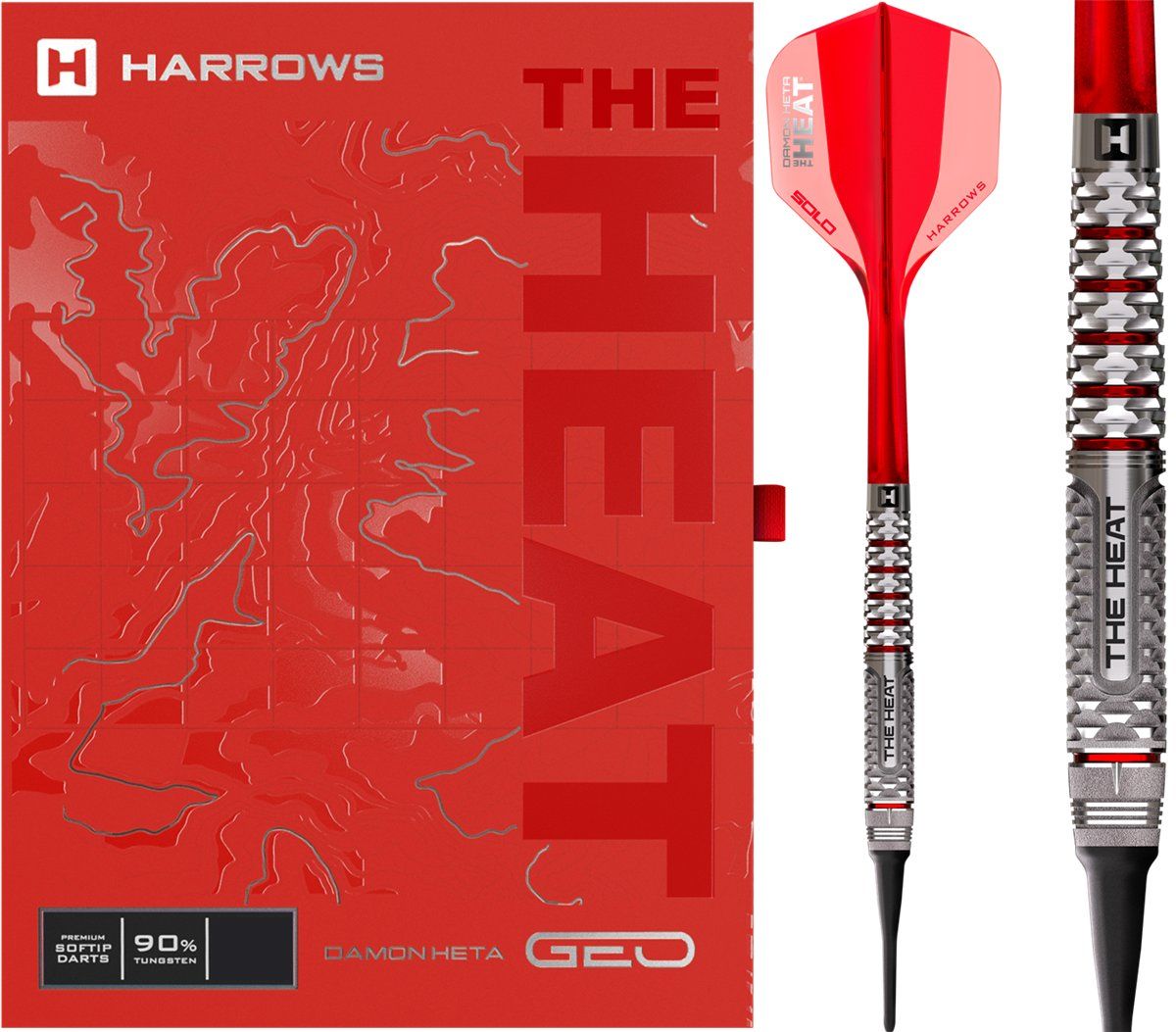 Harrows Damon Heta GEO 90% Softdarts 18 Gramm Softdarts
