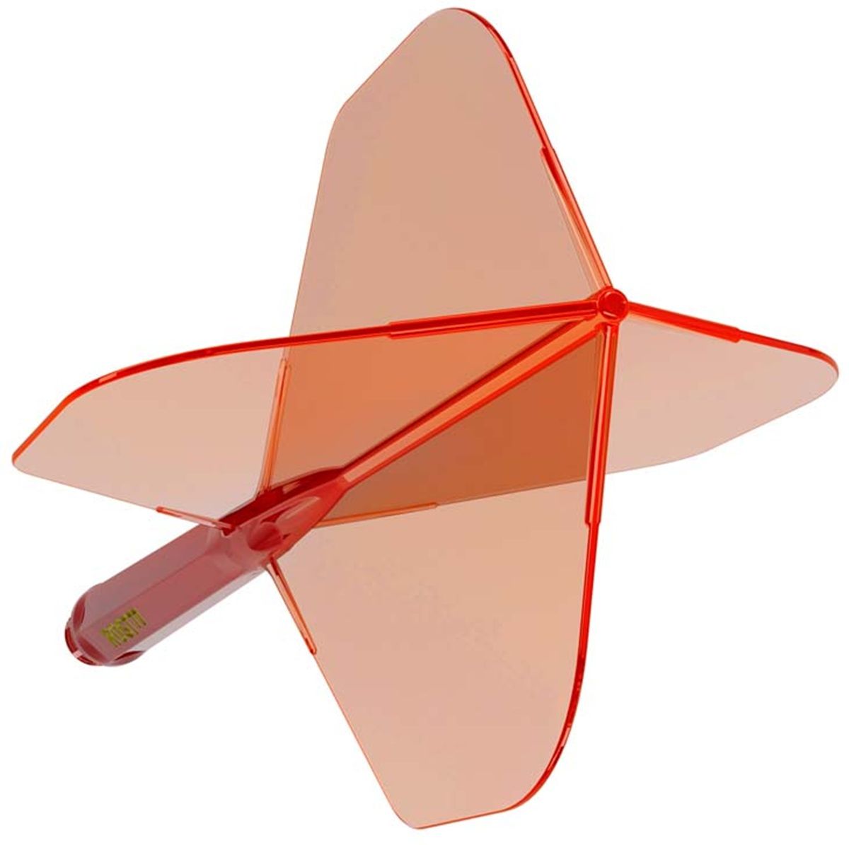Cuesoul Dart Flight/Shaft ROST 77 Transparent Rot Small Standard Flights