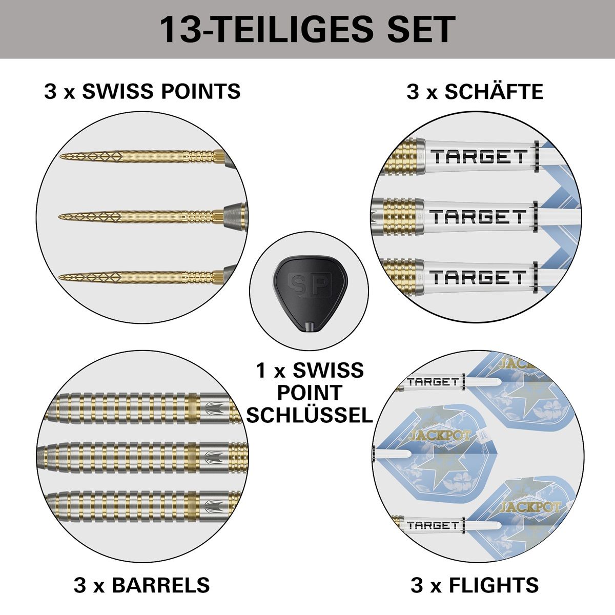 Target Adrian Lewis Showdown SP 95% Steeldarts 23/25 Gramm Steeldarts