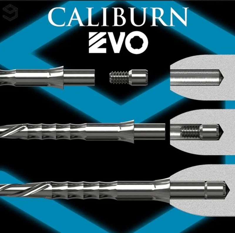 Caliburn EVO Point Ripple No Lip Silber/Schwarz/Gold 28/32/36/40 mm EVO-System Wechselspitzen