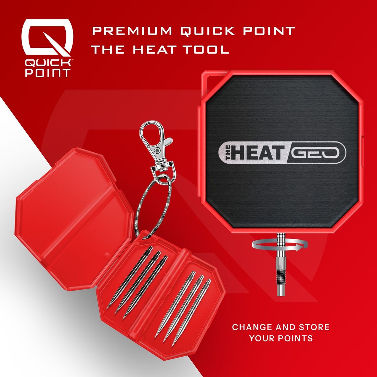 Harrows Damon Heta GEO Quick Point 90% Steeldarts 22/23/24/25 Gramm Steeldarts