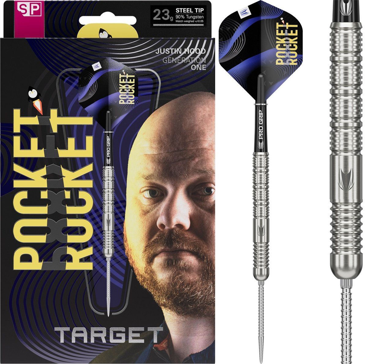 Target Justin Hood SP 90% Steeldarts 23 Gramm Steeldarts