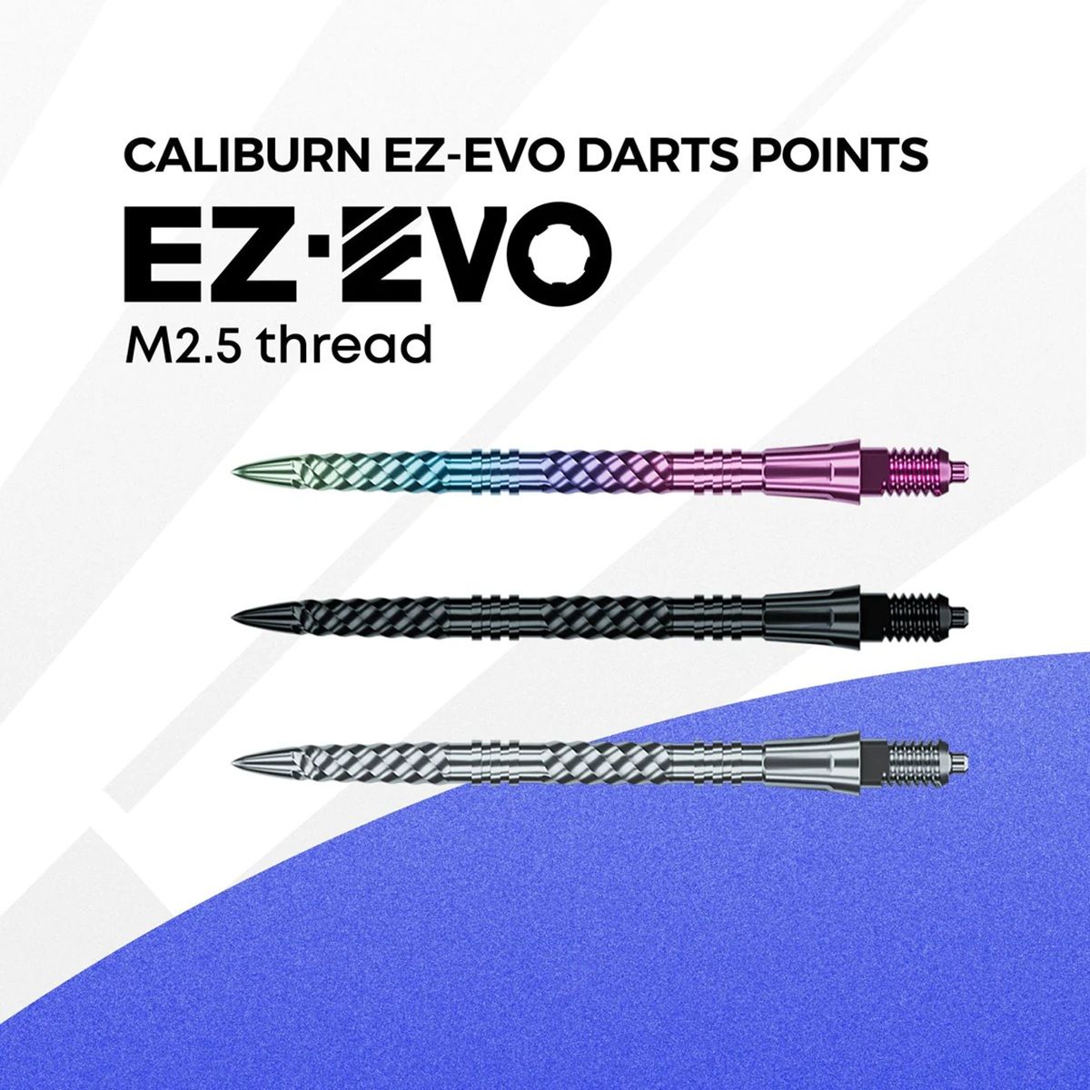 Caliburn EZ EVO Points Helix Groove Schwarz 28/32/36/40/45/50 mm Wechselspitzen